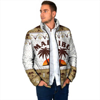 Malibu Christmas Padded Jacket Xmas Holiday Patterns - Wonder Print Shop