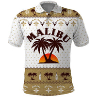 Malibu Christmas Polo Shirt Xmas Holiday Patterns - Wonder Print Shop