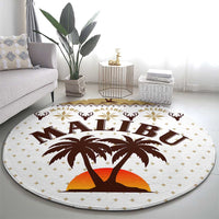 Malibu Christmas Round Carpet Xmas Holiday Patterns - Wonder Print Shop