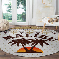 Malibu Christmas Round Carpet Xmas Holiday Patterns - Wonder Print Shop