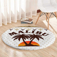 Malibu Christmas Round Carpet Xmas Holiday Patterns - Wonder Print Shop