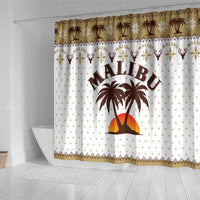 Malibu Christmas Shower Curtain Xmas Holiday Patterns - Wonder Print Shop