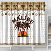 Malibu Christmas Shower Curtain Xmas Holiday Patterns - Wonder Print Shop