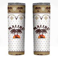 Malibu Christmas Skinny Tumbler Xmas Holiday Patterns - Wonder Print Shop
