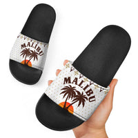 Malibu Christmas Slide Sandals Xmas Holiday Patterns - Wonder Print Shop