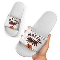 Malibu Christmas Slide Sandals Xmas Holiday Patterns - Wonder Print Shop
