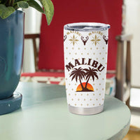 Malibu Christmas Tumbler Cup Xmas Holiday Patterns - Wonder Print Shop