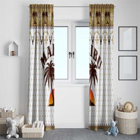 Malibu Christmas Window Curtain Xmas Holiday Patterns - Wonder Print Shop