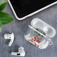 Maltese Peace Love Joy Christmas AirPods Case Xmas Holiday Patterns - Wonder Print Shop