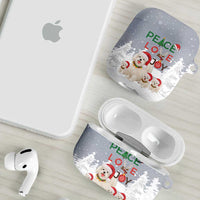 Maltese Peace Love Joy Christmas AirPods Case Xmas Holiday Patterns - Wonder Print Shop