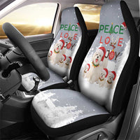 Maltese Peace Love Joy Christmas Car Seat Cover Xmas Holiday Patterns - Wonder Print Shop