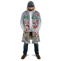 Maltese Peace Love Joy Christmas Cloak Xmas Holiday Patterns - Wonder Print Shop