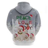 Maltese Peace Love Joy Christmas Hoodie Xmas Holiday Patterns - Wonder Print Shop