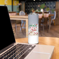 Maltese Peace Love Joy Christmas Skinny Tumbler Xmas Holiday Patterns - Wonder Print Shop