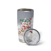 Maltese Peace Love Joy Christmas Tumbler Cup Xmas Holiday Patterns - Wonder Print Shop