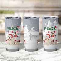 Maltese Peace Love Joy Christmas Tumbler Cup Xmas Holiday Patterns - Wonder Print Shop