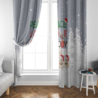 Maltese Peace Love Joy Christmas Window Curtain Xmas Holiday Patterns - Wonder Print Shop
