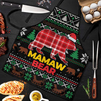 Mamaw Bear Christmas Apron Xmas Holiday Patterns - Wonder Print Shop