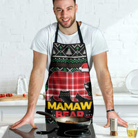 Mamaw Bear Christmas Apron Xmas Holiday Patterns - Wonder Print Shop