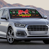 Mamaw Bear Christmas Auto Sun Shade Xmas Holiday Patterns - Wonder Print Shop