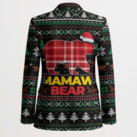 Mamaw Bear Christmas Blazer Xmas Holiday Patterns - Wonder Print Shop