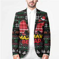 Mamaw Bear Christmas Blazer Xmas Holiday Patterns - Wonder Print Shop