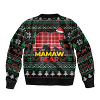Mamaw Bear Christmas Bomber Jacket Xmas Holiday Patterns - Wonder Print Shop