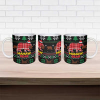 Mamaw Bear Christmas Ceramic Mug Xmas Holiday Patterns - Wonder Print Shop