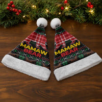 Mamaw Bear Christmas Santa Hat Xmas Holiday Patterns - Wonder Print Shop