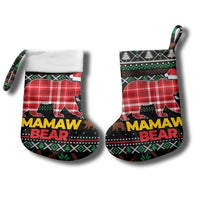 Mamaw Bear Christmas Stocking Xmas Holiday Patterns - Wonder Print Shop