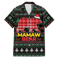 Mamaw Bear Christmas Family Matching Mermaid Dress and Hawaiian Shirt Xmas Holiday Patterns - Wonder Print Shop