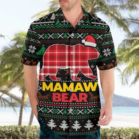 Mamaw Bear Christmas Hawaiian Shirt Xmas Holiday Patterns - Wonder Print Shop
