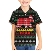 Mamaw Bear Christmas Hawaiian Shirt Xmas Holiday Patterns - Wonder Print Shop