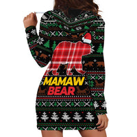Mamaw Bear Christmas Hoodie Dress Xmas Holiday Patterns - Wonder Print Shop