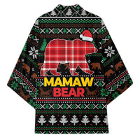 Mamaw Bear Christmas Kimono Xmas Holiday Patterns - Wonder Print Shop