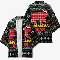 Mamaw Bear Christmas Kimono Xmas Holiday Patterns - Wonder Print Shop