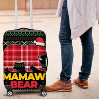 Mamaw Bear Christmas Luggage Cover Xmas Holiday Patterns - Wonder Print Shop