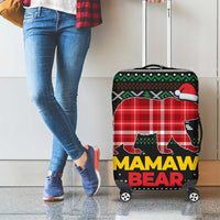 Mamaw Bear Christmas Luggage Cover Xmas Holiday Patterns - Wonder Print Shop