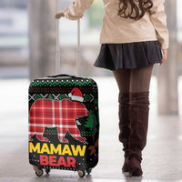 Mamaw Bear Christmas Luggage Cover Xmas Holiday Patterns - Wonder Print Shop