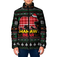 Mamaw Bear Christmas Padded Jacket Xmas Holiday Patterns - Wonder Print Shop