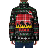 Mamaw Bear Christmas Padded Jacket Xmas Holiday Patterns - Wonder Print Shop
