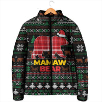 Mamaw Bear Christmas Padded Jacket Xmas Holiday Patterns - Wonder Print Shop