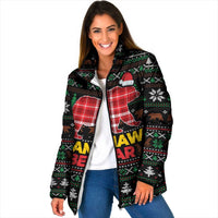 Mamaw Bear Christmas Padded Jacket Xmas Holiday Patterns - Wonder Print Shop