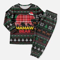 Mamaw Bear Christmas Pajama Set Xmas Holiday Patterns - Wonder Print Shop
