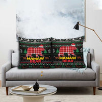 Mamaw Bear Christmas Pillow Cover Xmas Holiday Patterns - Wonder Print Shop