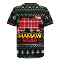 Mamaw Bear Christmas Rugby Jersey Xmas Holiday Patterns - Wonder Print Shop
