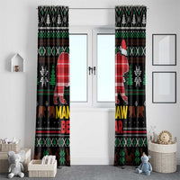 Mamaw Bear Christmas Window Curtain Xmas Holiday Patterns - Wonder Print Shop