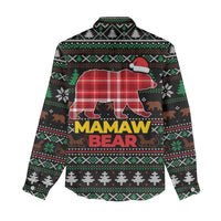 Mamaw Bear Christmas Women Casual Shirt Xmas Holiday Patterns - Wonder Print Shop