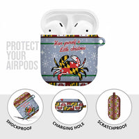 Maryland Symbols Christmas AirPods Case Xmas Holiday Patterns - Wonder Print Shop