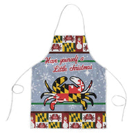 Maryland Symbols Christmas Apron Xmas Holiday Patterns - Wonder Print Shop
